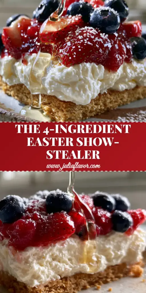 Easter Sunday Recipe: The Ultimate Mascarpone and Glistening Berry Tart 4 A close-up slice of an Easter Sunday recipe dessert featuring a thick mascarpone layer and glistening berries on a rustic plate.