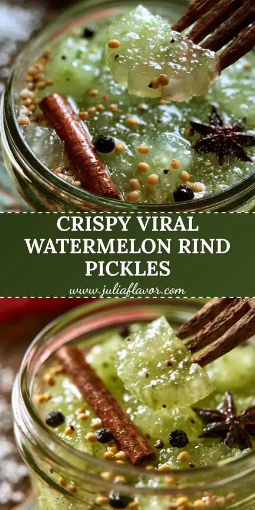Watermelon Canning Recipes: The Ultimate Spiced Pickled Rind Guide 4 A close-up of a glass jar filled with translucent pickled watermelon rinds, showing the results of successful watermelon canning recipes.